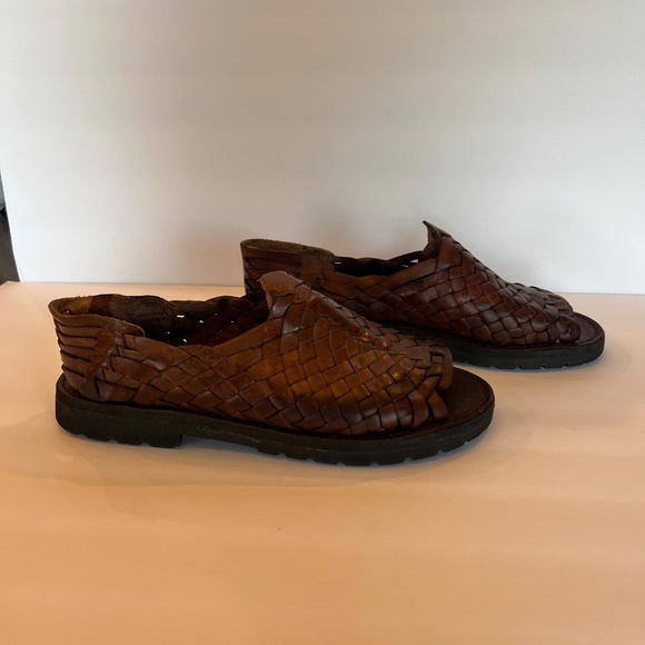 Brand X Men's Leather Huraches, Made in Mexico,  Men's Size 10 - Picture 4 of 9